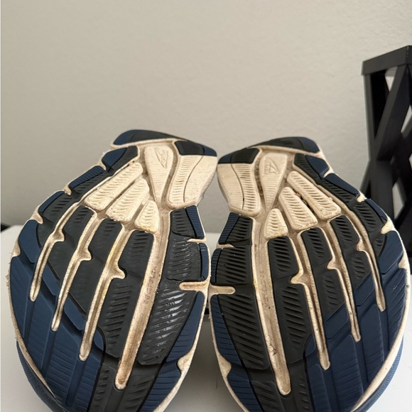 Altra via Olympus Blue and White Athletic Shoes